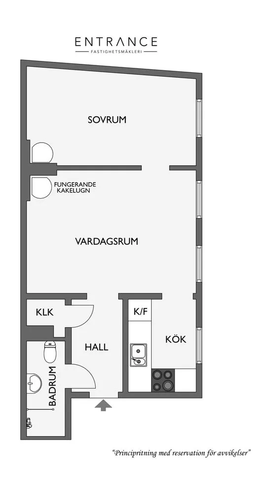 照片：北欧、普罗旺斯和乡村风格平面图，室内装饰，白色，绿色，环保，2室 – 我们网站上的照片