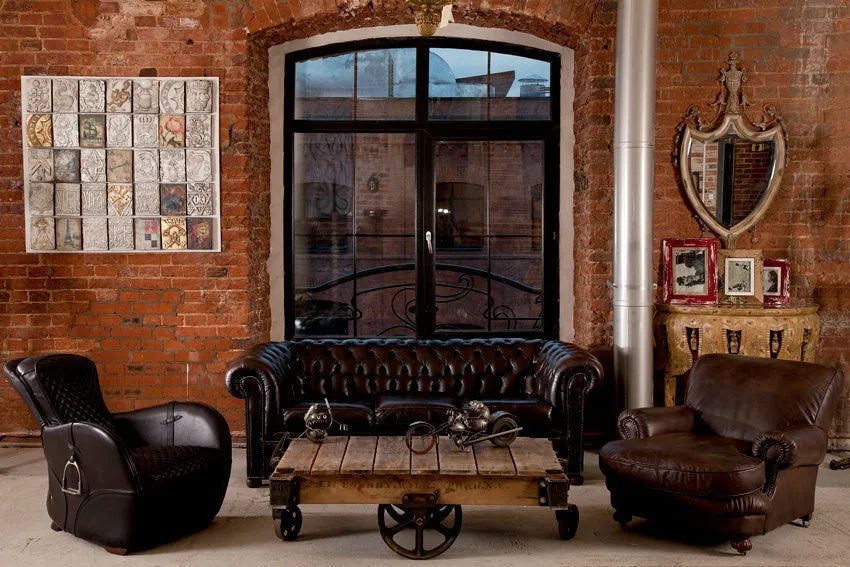 照片：loft风格客厅，技巧–我们网站的照片