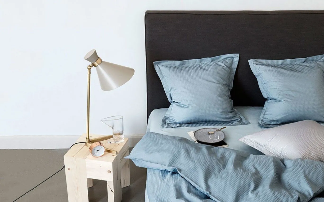 照片：斯堪的纳维亚风格卧室，室内设计中的纺织品，encyclopedia_decor, encyclopedia_interior, #how_to_save, 玛丽安娜·莫吉尔赫夫斯卡娅 – 我们网站上的照片