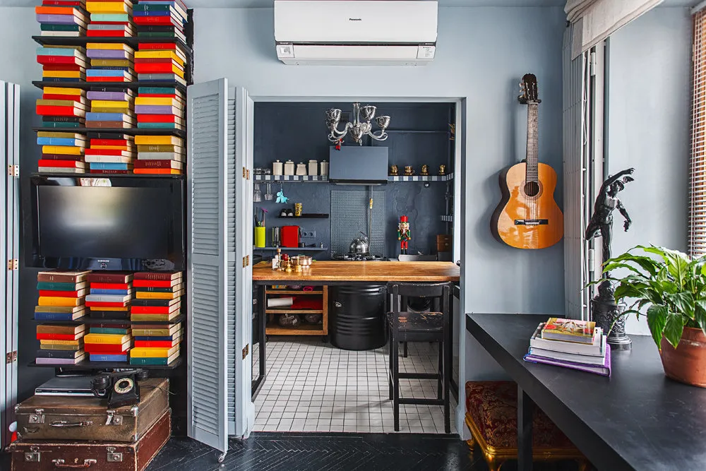 照片:阁楼风格厨房和餐厅,技巧,家居翻新,Veronika Marfina – 我们网站上的照片