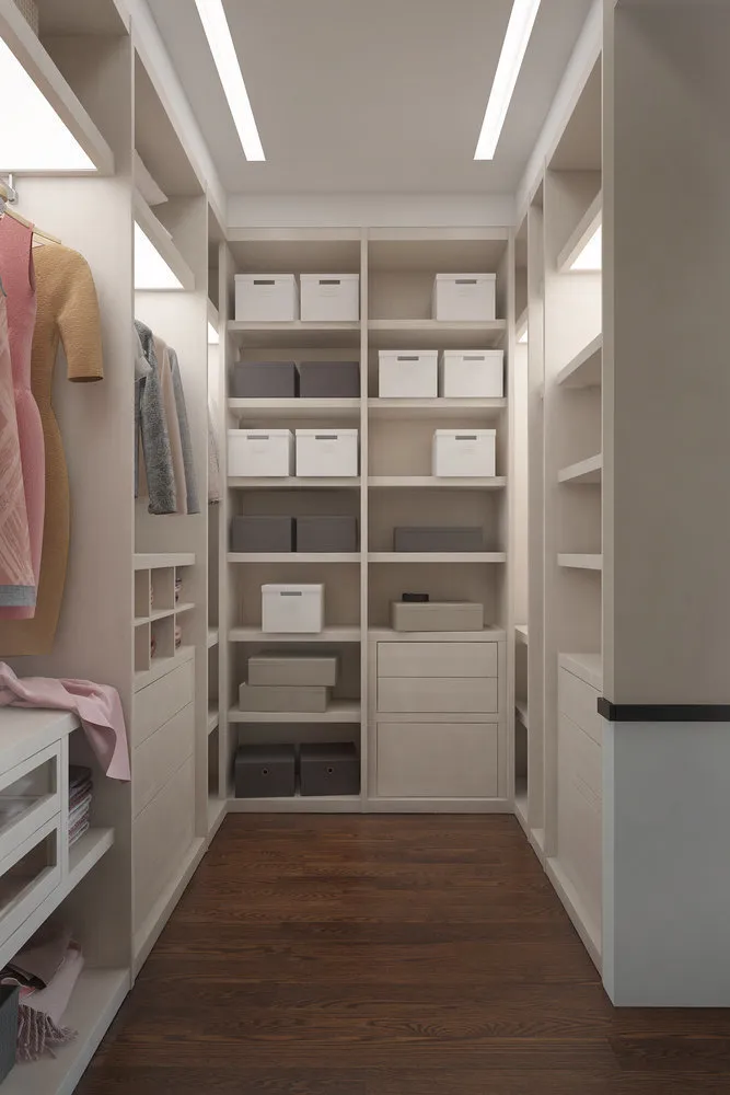 Фотографія: Гардеробна в стилі Сучасний, Прихожа, Квартира, Дім, Поради, Дача, Вілла, Особняк, Пентхаус, Шале, Таунхаус – фото на нашому сайті