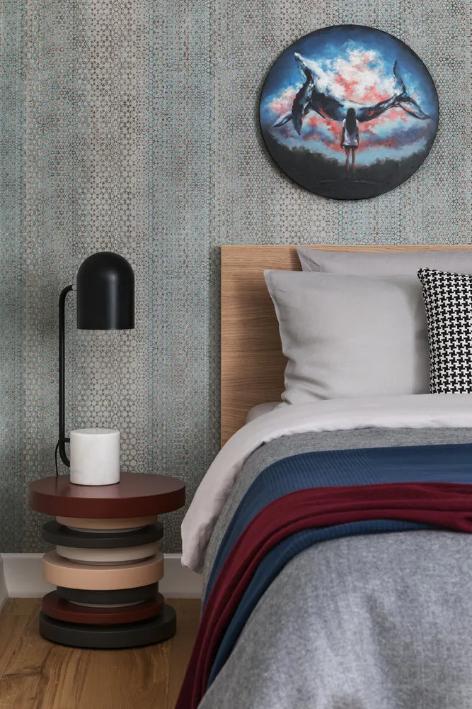 照片：现代风格卧室，公寓，搬家，明斯克，1室，40-60平方米，娜塔莉亚·戈卢博维奇 – 网站上的照片