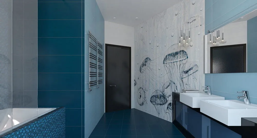 照片:现代风格浴室,技巧——我们网站上的照片