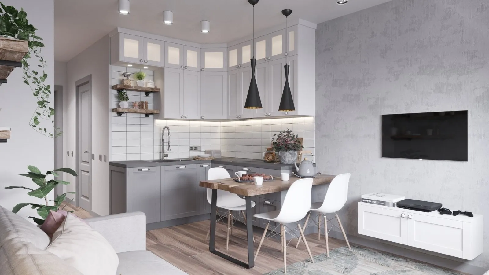 照片：北欧厨房和餐厅，技巧，安娜斯塔西娅·阿夫卡莫娃 – 我们网站上的照片