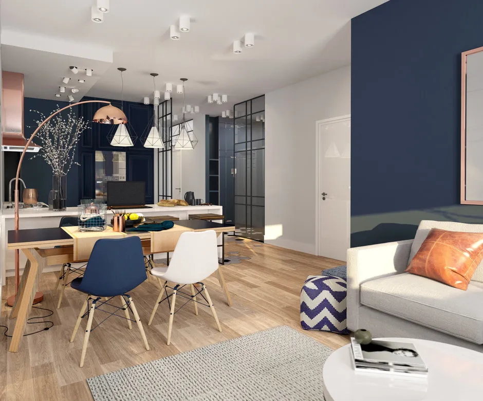 图片：现代风格厨房与餐厅，客厅，小贴士，指南 – 我们网站上的照片