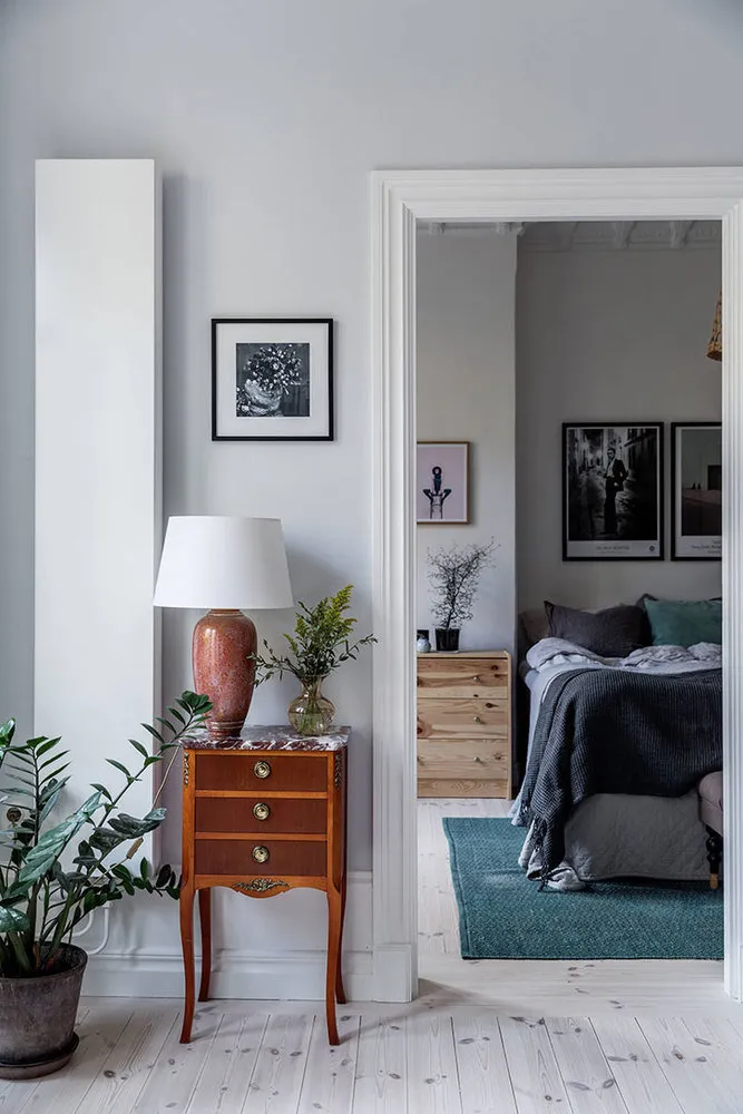 照片:斯堪的纳维亚风格客厅,室内装饰,公寓,斯德哥尔摩 – 我们网站上的照片