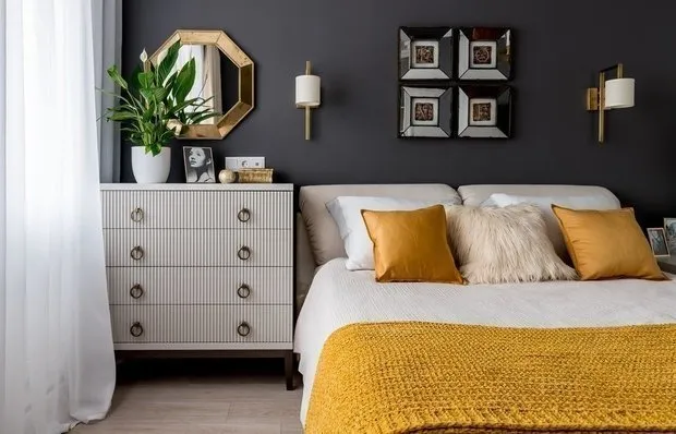 照片：现代风格卧室，小户型公寓指南，Encyclopedia_small_apartment – 我们网站上的照片