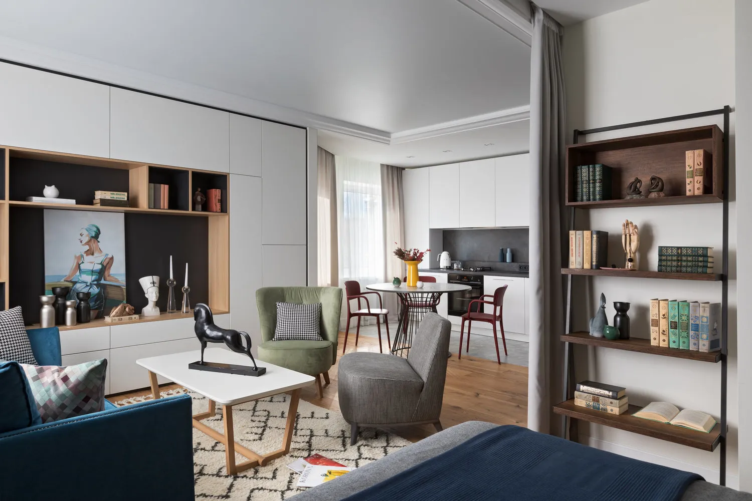 照片：现代风格客厅，公寓，搬家，明斯克，1室，40-60平方米，娜塔莉亚·戈卢博维奇 – 网站上的照片