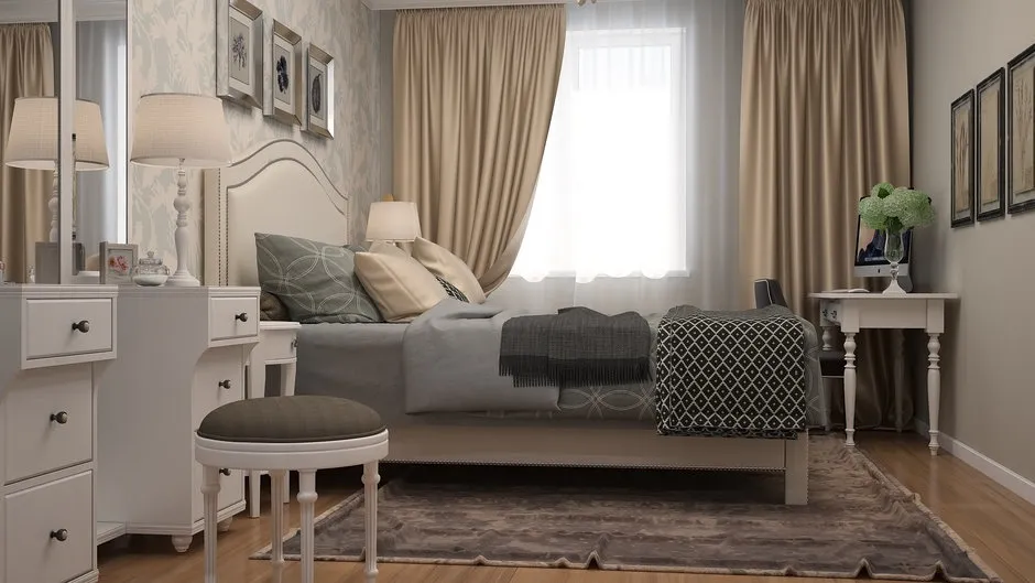 照片:古典风格卧室,技巧-我们网站上的照片