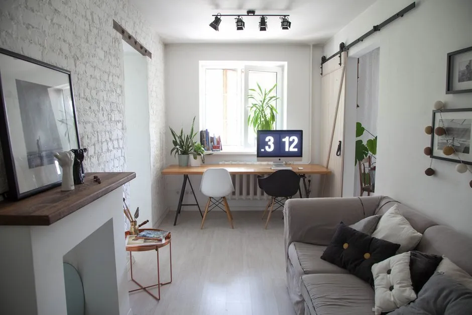 Фотографія: Гостьова кімната в стилі Скандинавський, Гид, Хрущовка – фото на нашому сайті