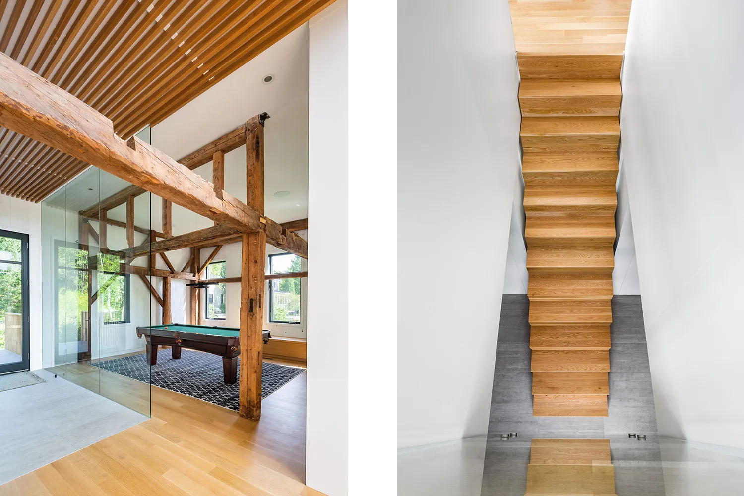 Photo: Living room in Modern, Loft, Canada, White, Beige, Grey, Eco, House and Cottage – photo on our website