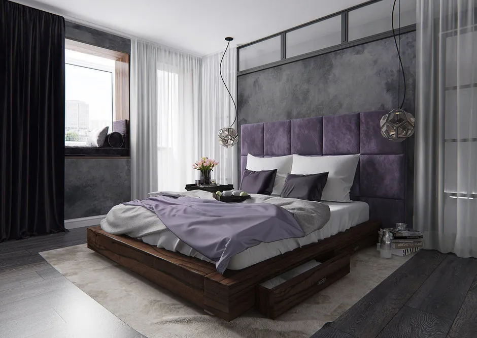 照片:现代风格卧室,技巧-我们网站上的照片