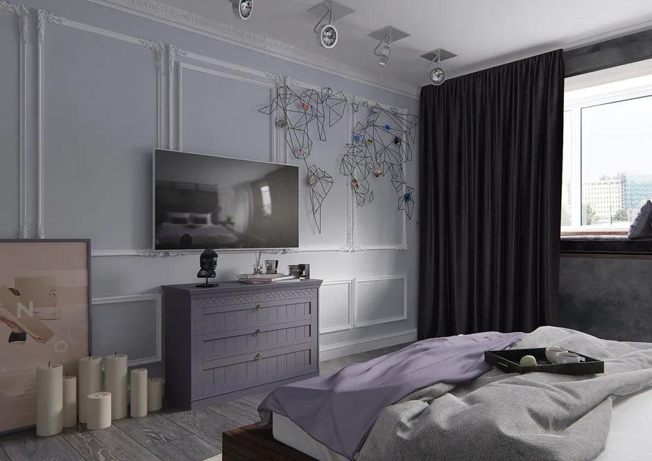 照片:现代风格卧室,技巧-我们网站上的照片