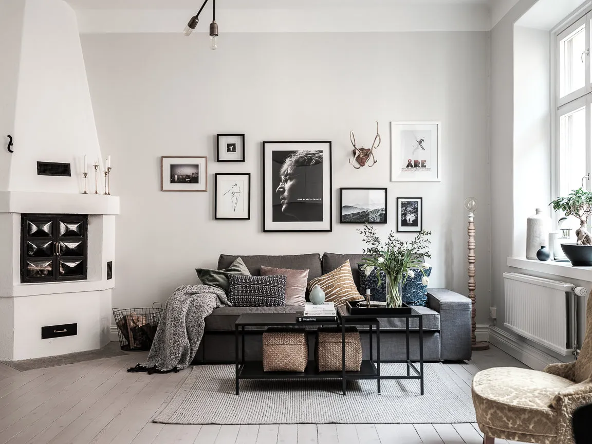 照片：斯堪的纳维亚风格，室内装饰，公寓——我们网站上的照片