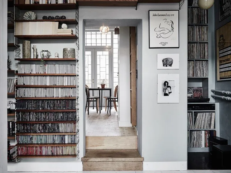 照片:斯堪的纳维亚风格书房,室内装饰,公寓,瑞典 – 我们网站上的照片