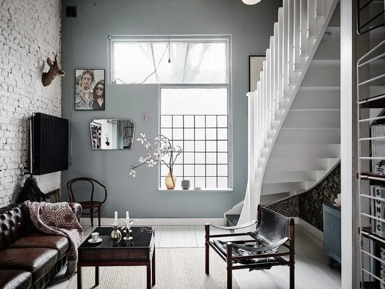 照片:斯堪的纳维亚风格客厅,室内装饰,公寓,瑞典 – 我们网站上的照片