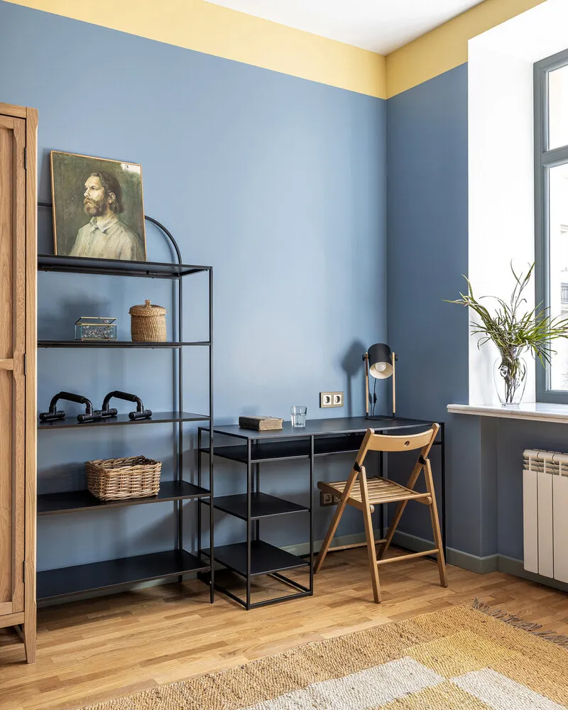 Foto: Arbeitszimmer im Stil Skandinavisch, Modern, Vintage, Wohnung, Tipps, Moskau, Stalin, 3 Zimmer, Über 90 Quadratmeter, Natalia Wasiljewa – Foto auf unserer Website