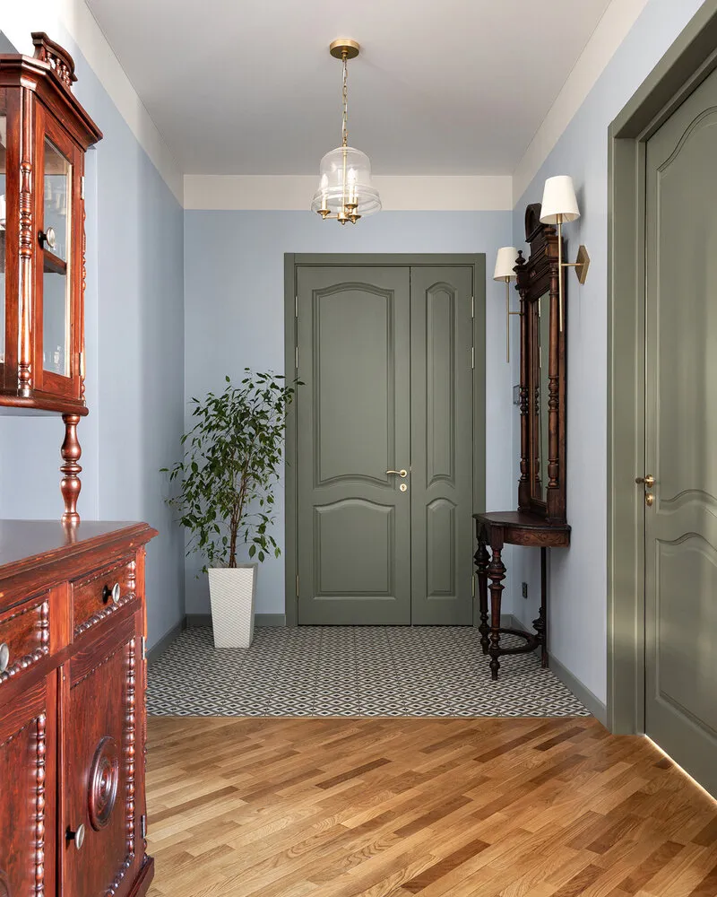 Foto: Eingangsbereich im Stil Klassisch, Modern, Eclecticismus, Vintage, Wohnung, Tipps, Moskau, Stalin, 3 Zimmer, Über 90 Quadratmeter, Natalia Wasiljewa – Foto auf unserer Website