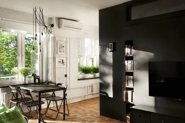 Foto: Loft en estilo Loft, Replanificación, Krushchevka – foto en nuestro sitio web