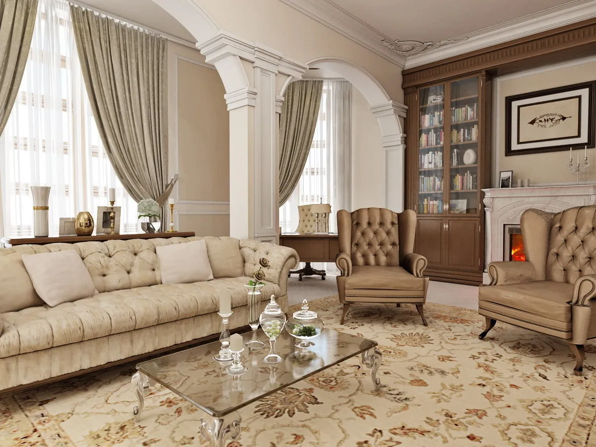 摄影：古典风格客厅，技巧 – 我们网站上的照片