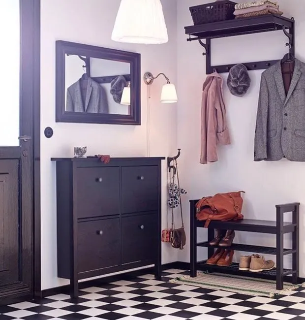 照片:北欧风格走廊,技巧,宜家 – 我们网站上的照片