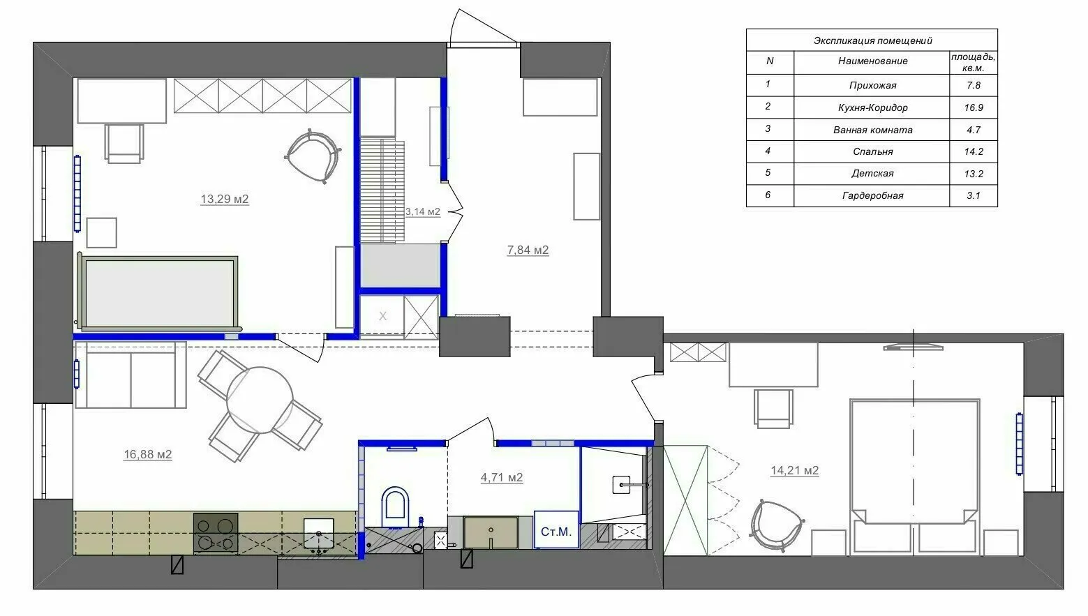 Photo: in style, Hallway, Eclecticism, Tips, Stalin-era apartment, Ekaterina Kotalyevskaya – photo on our website