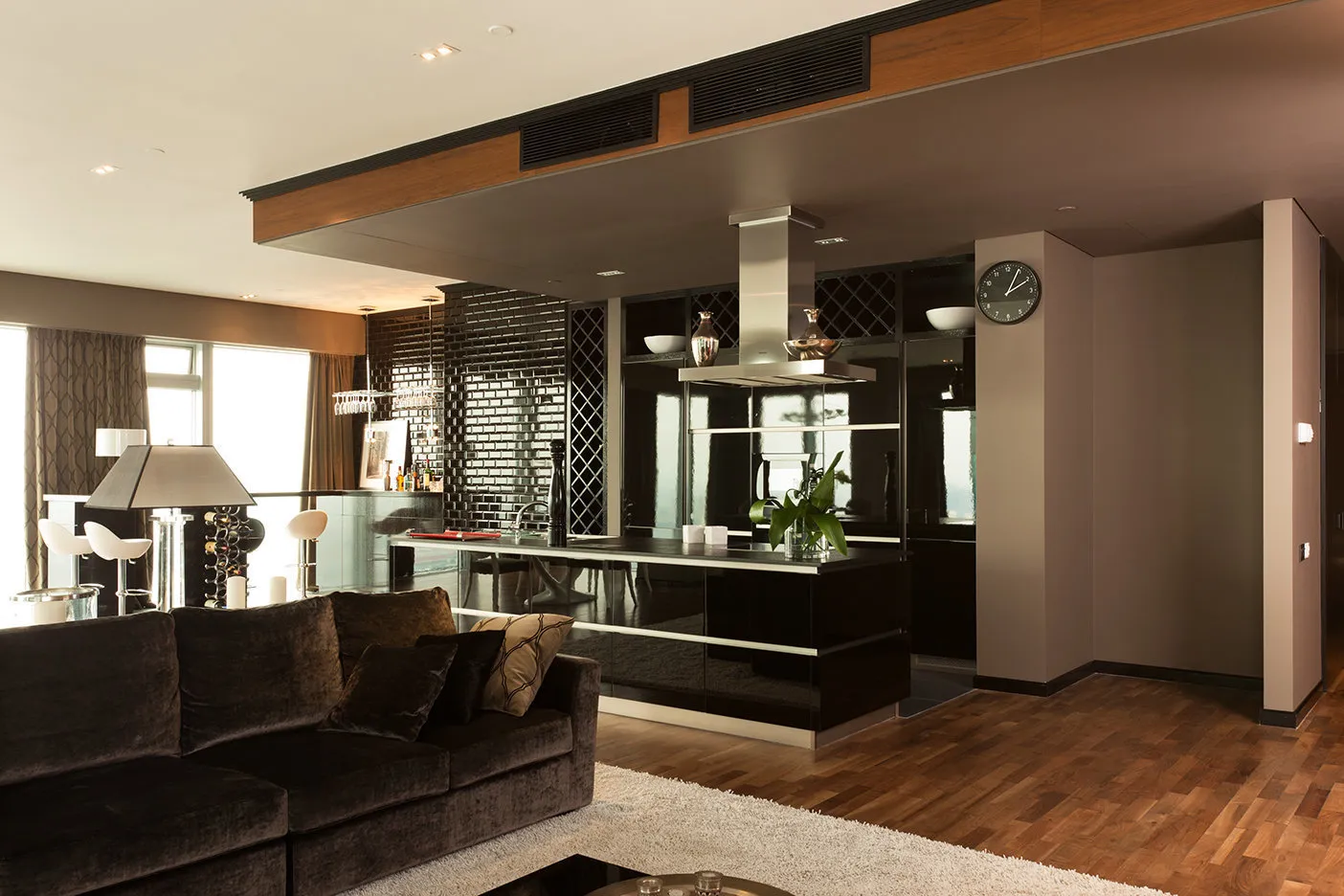 照片:现代风格,厨房和餐厅,客厅,提示 – 我们网站上的照片