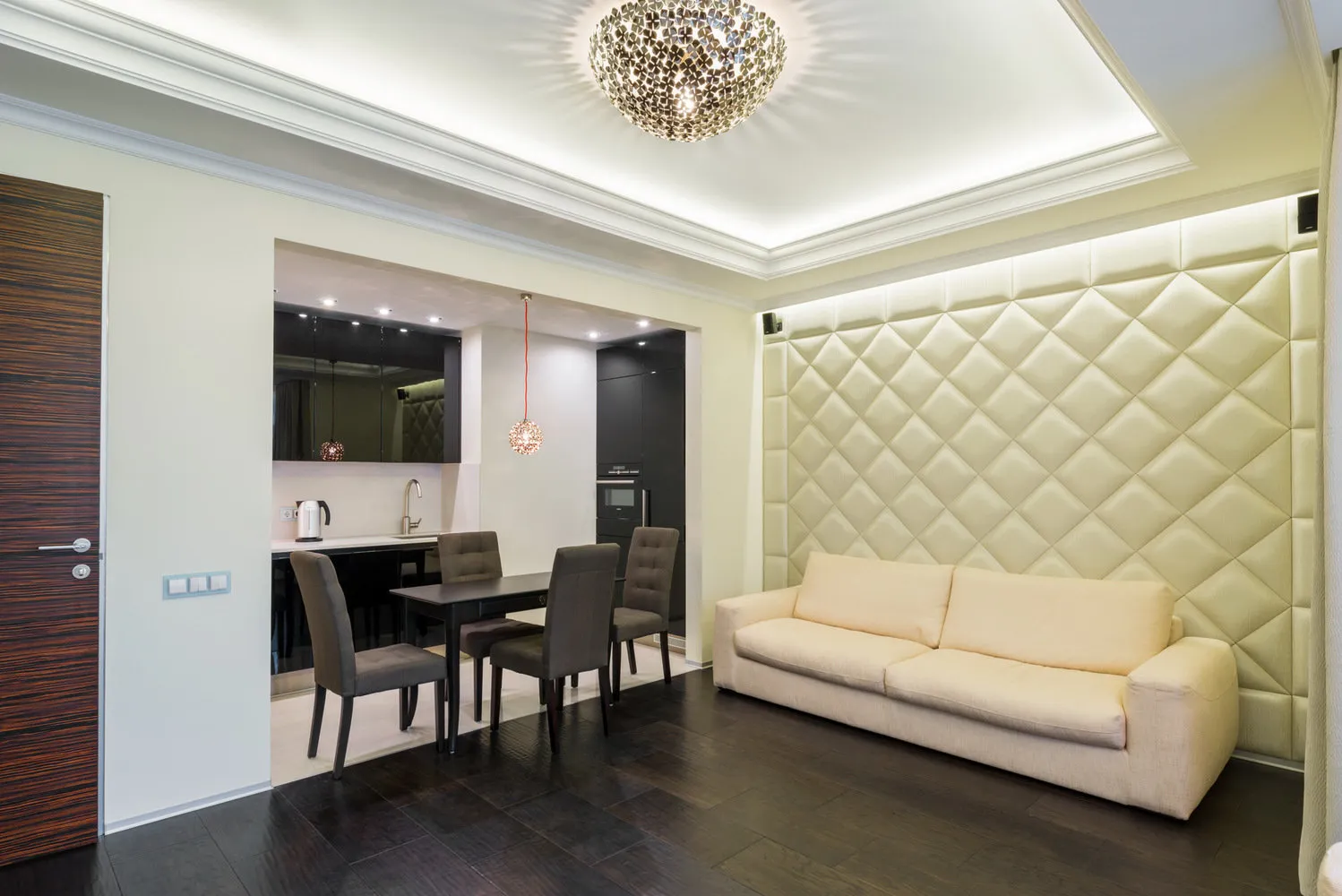 照片:现代风格,厨房和餐厅,客厅,提示 – 我们网站上的照片