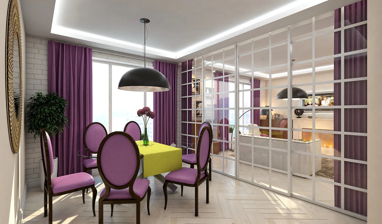 照片:现代风格,厨房和餐厅,客厅,提示 – 我们网站上的照片