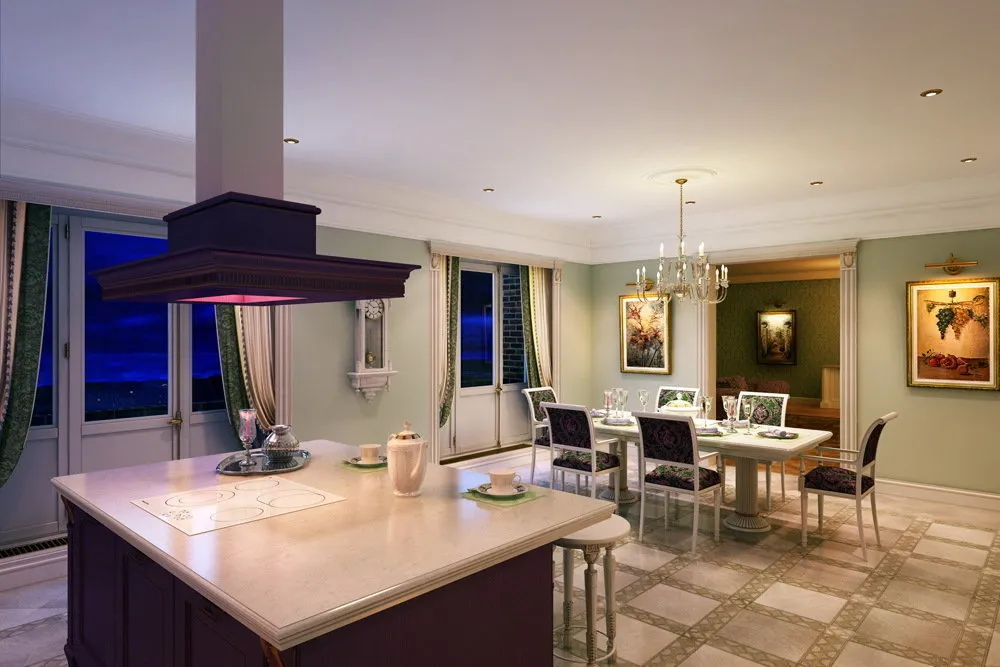 照片:现代风格,厨房和餐厅,客厅,提示 – 我们网站上的照片