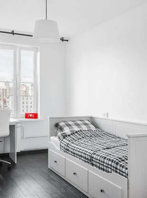 Foto: dúplex escandinavo, apartamento pequeño - fotos en nuestro sitio web