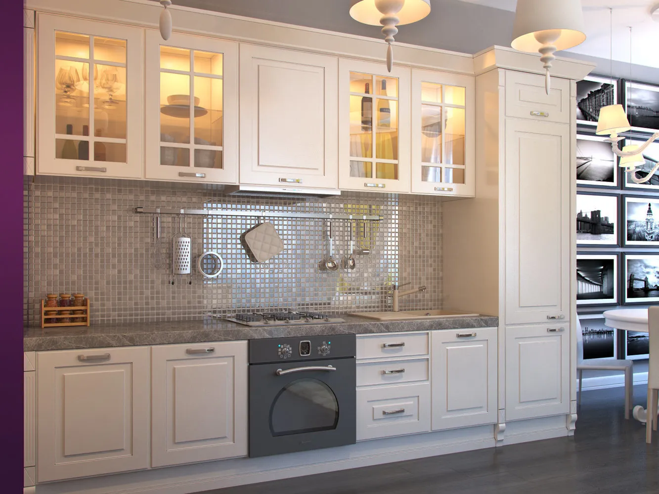 照片:现代风格,厨房和餐厅,客厅,提示 – 我们网站上的照片