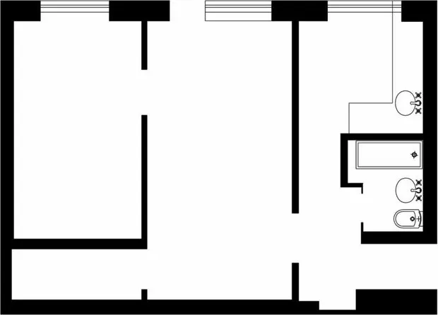 Foto: Planos en estilo Loft, Replanificación, Krushchevka – foto en nuestro sitio web