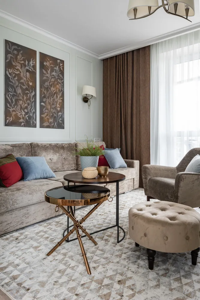 Фотография: Гостиная в стиле Современный, Декор интерьера, Белый, Бежевый, советы профессионала, мнение дизайнеров, Наталья Митракова, Leroy Merlin, Ксения Коновалова, Ab-architects, Татьяна Красикова, Надия Кисельникова, как создать интерьер для релакса, натуральная палитра – фото на нашем сайте