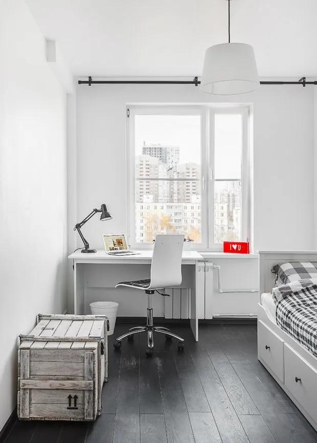 Foto: dúplex escandinavo, apartamento pequeño - fotos en nuestro sitio web