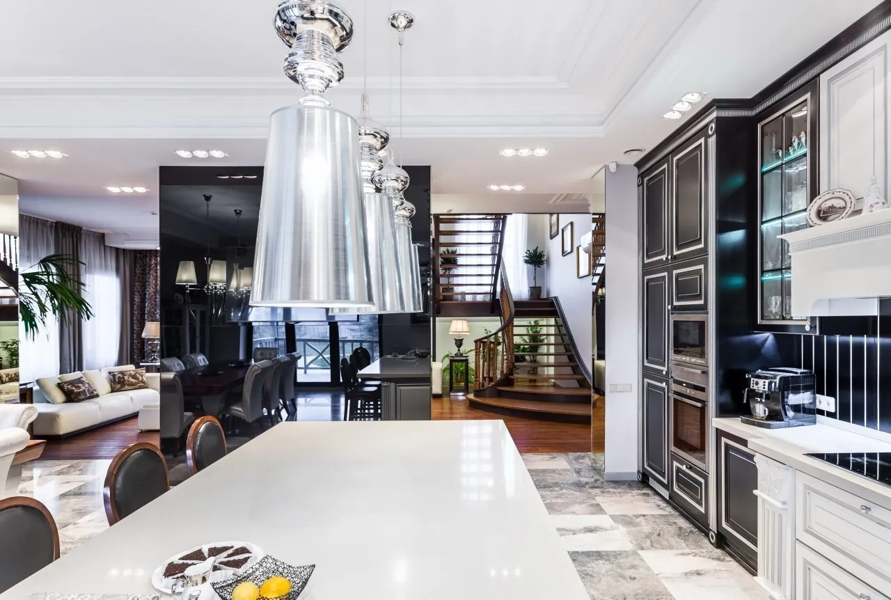 摄影：混搭风格厨房和餐厅，客厅，技巧 – 我们网站上的照片