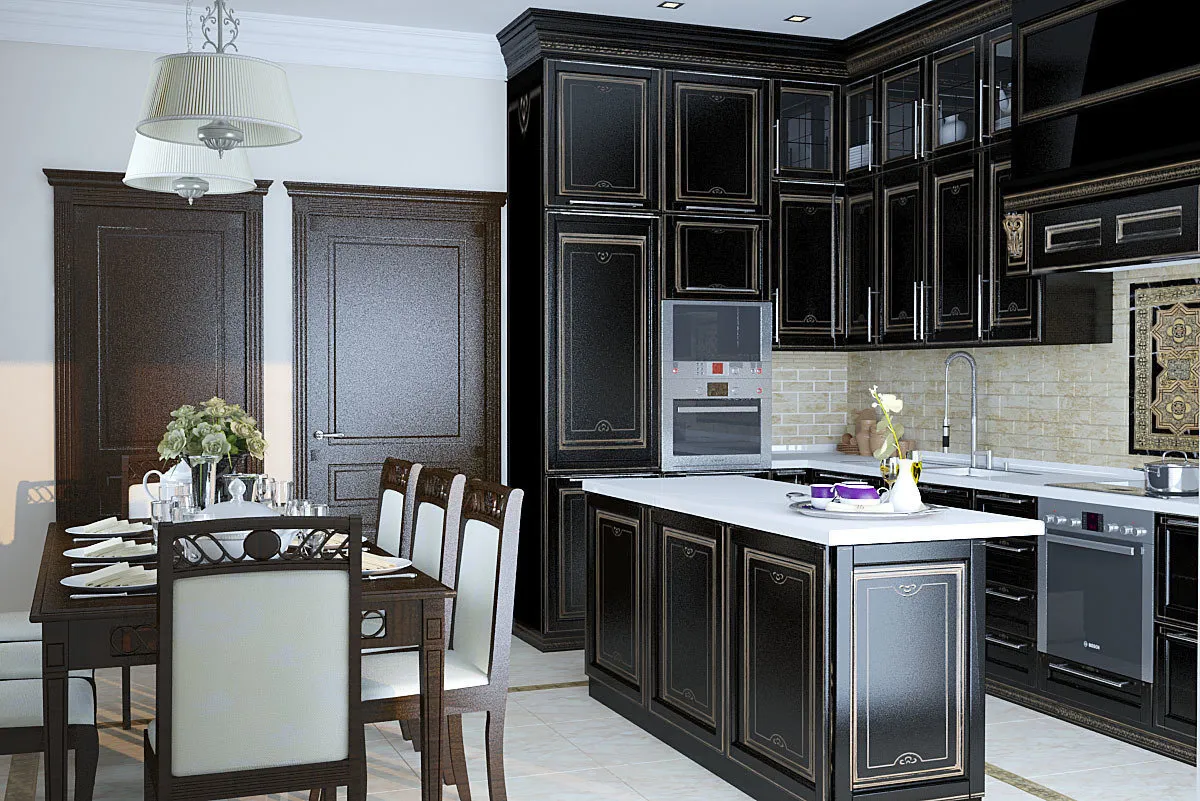 照片:现代风格,厨房和餐厅,客厅,提示 – 我们网站上的照片