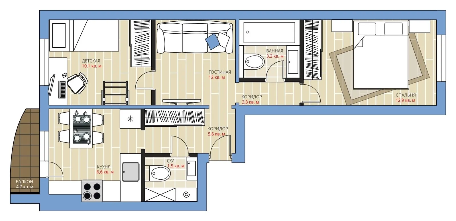 照片:布局风格,厨房与餐厅,公寓,翻新,阿纳斯塔西娅·基谢列娃,马克西姆·朱拉耶夫,板楼,两居室,40-60平方米,1-55——我们网站上的照片