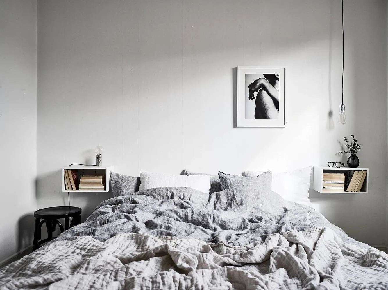 Photo: 极简风格卧室,室内装饰,技巧,小卧室设计妙招,紧凑生活创意,小卧室 – 我们网站上的照片