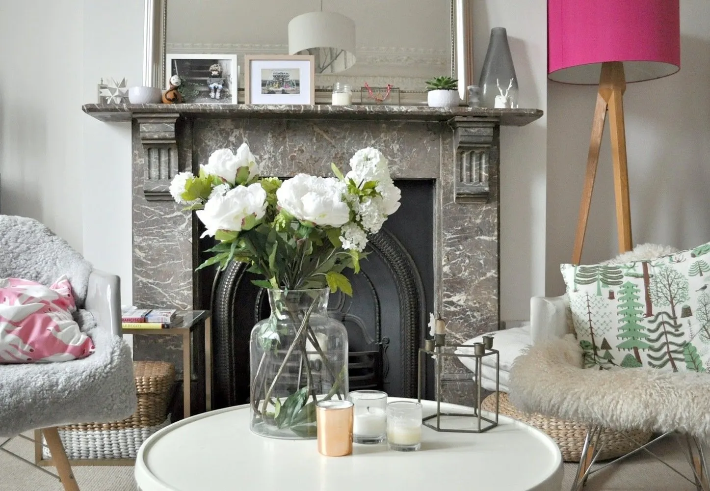 照片:北欧风格客厅,室内装饰 – 我们网站上的照片