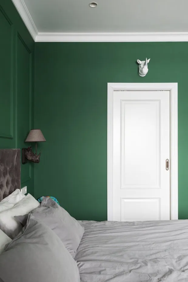 Foto: Dormitorio en estilo Escandinavo, Moderno, Reparación en práctica – fotos en nuestro sitio web