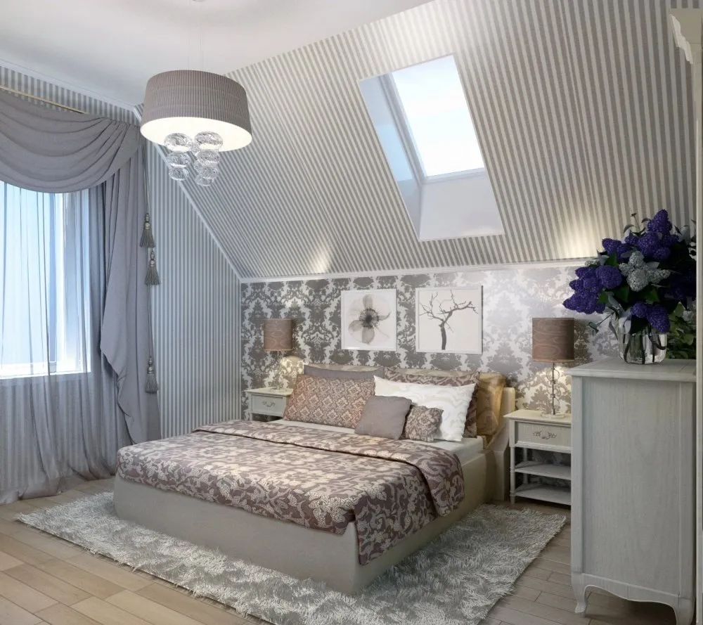 照片：现代风格卧室，技巧 – 我们网站上的照片