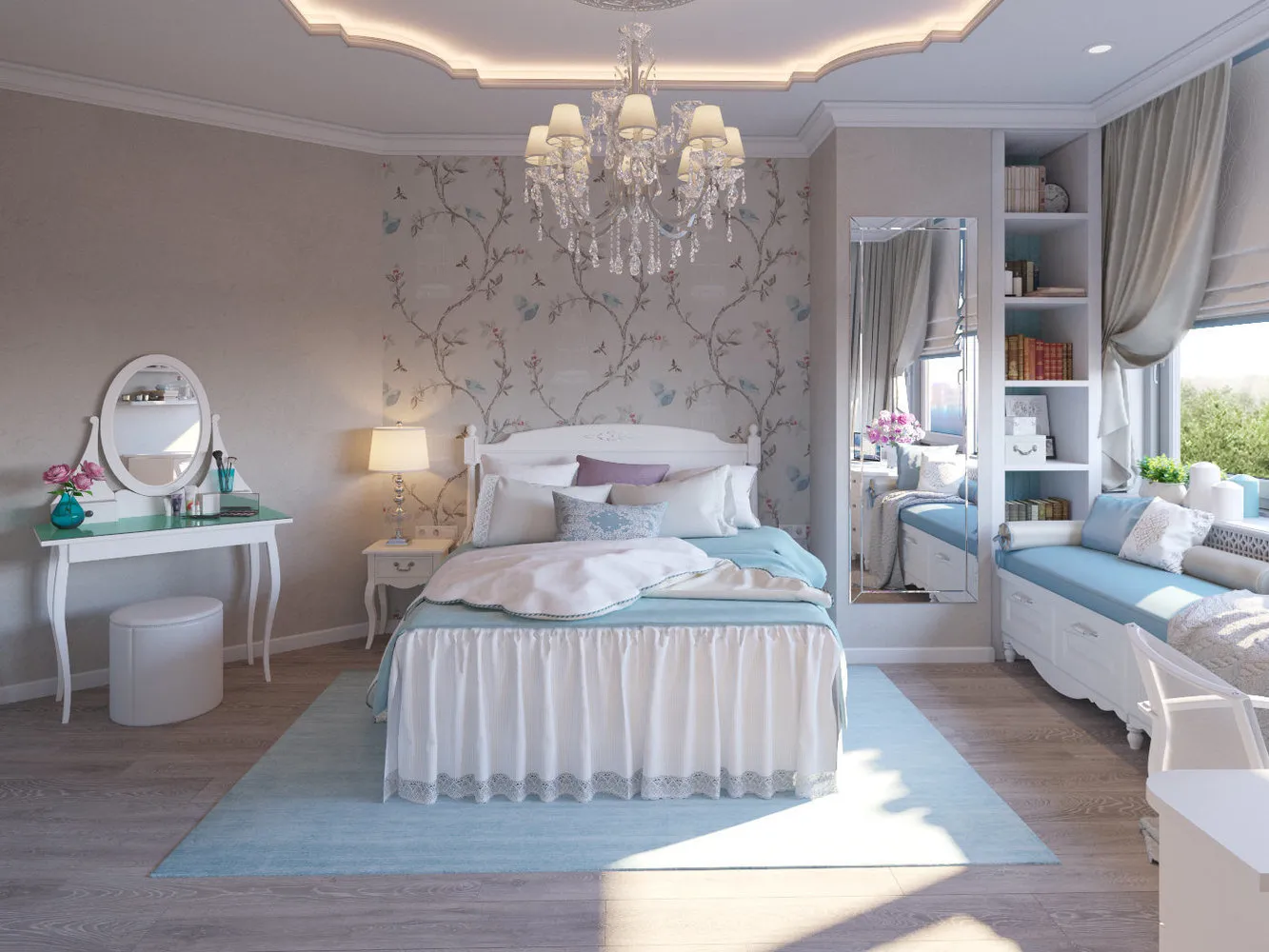 照片：古典风格卧室，技巧 – 我们网站上的照片