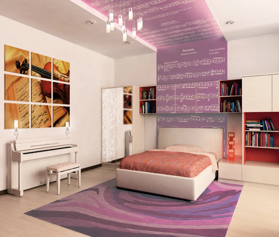 照片：现代风格卧室，技巧 – 我们网站上的照片