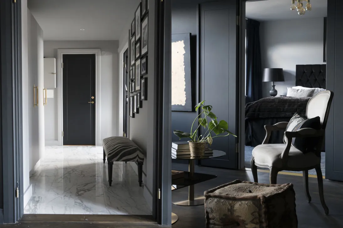 照片:现代风格,室内装饰,公寓,瑞典,黑色,2个房间 – 网站上的照片