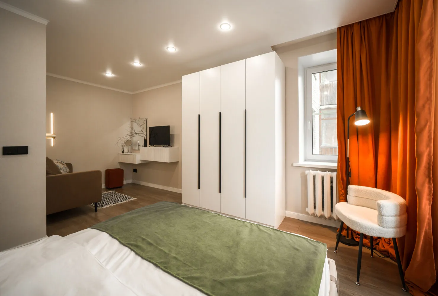 Photo: in style , Modern, Small Apartment, Apartment, Renovation, Saint Petersburg, Brick House, 1 Room, Under 40 Square Meters, Polina Selskaya – Photo on Our Website