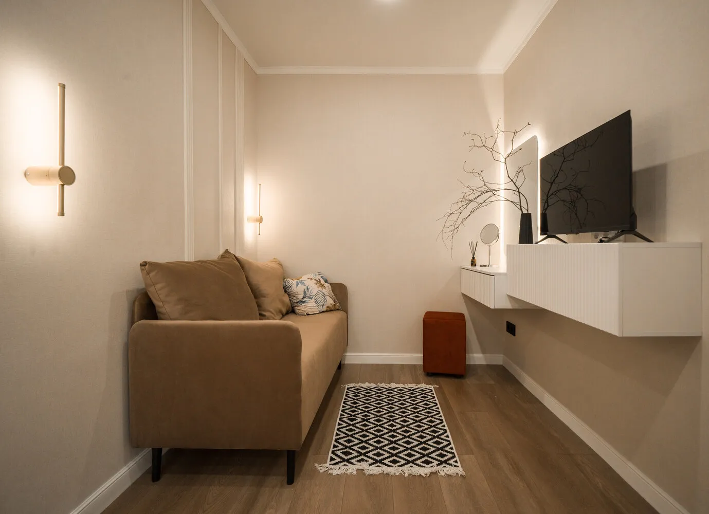 Photo: in style , Modern, Small Apartment, Apartment, Renovation, Saint Petersburg, Brick House, 1 Room, Under 40 Square Meters, Polina Selskaya – Photo on Our Website