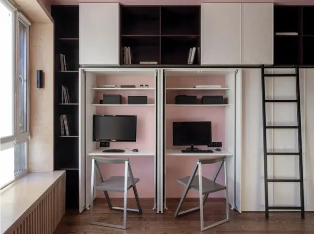 Фотография: в стиле , Кабинет, Советы, как обустроить домашний офис, рабочее место в квартире, как обустроить кабинет на балконе, как оформить рабочее место в гостиной, как обустроить кабинет, рабочее место, домашний офис – фото на нашем сайте