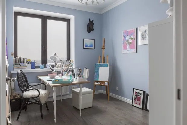 Foto: Estudio en estilo Escandinavo, Reparación en práctica – fotos en nuestro sitio web