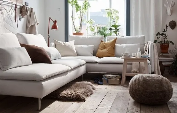 照片：北欧风格客厅，小贴士，小客厅，小公寓，小吃，客人到来，鸡尾酒 – 我们网站上的照片